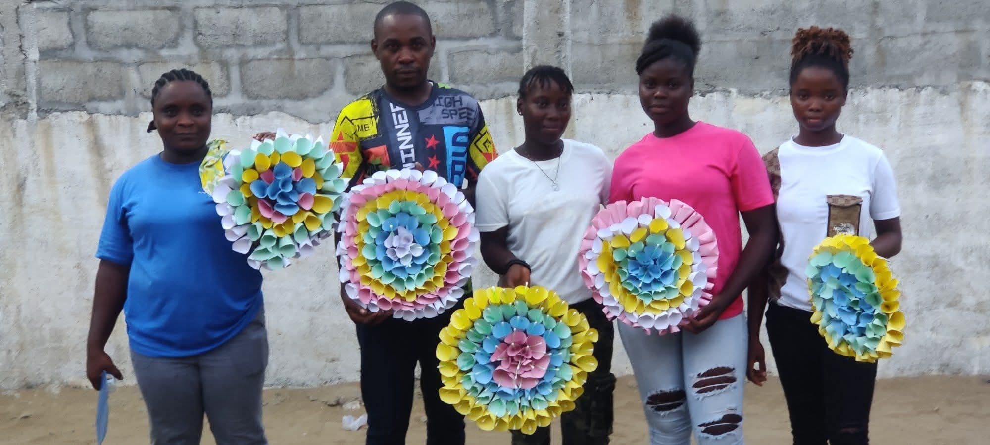 The Heart In Heaven community gathered in Liberia