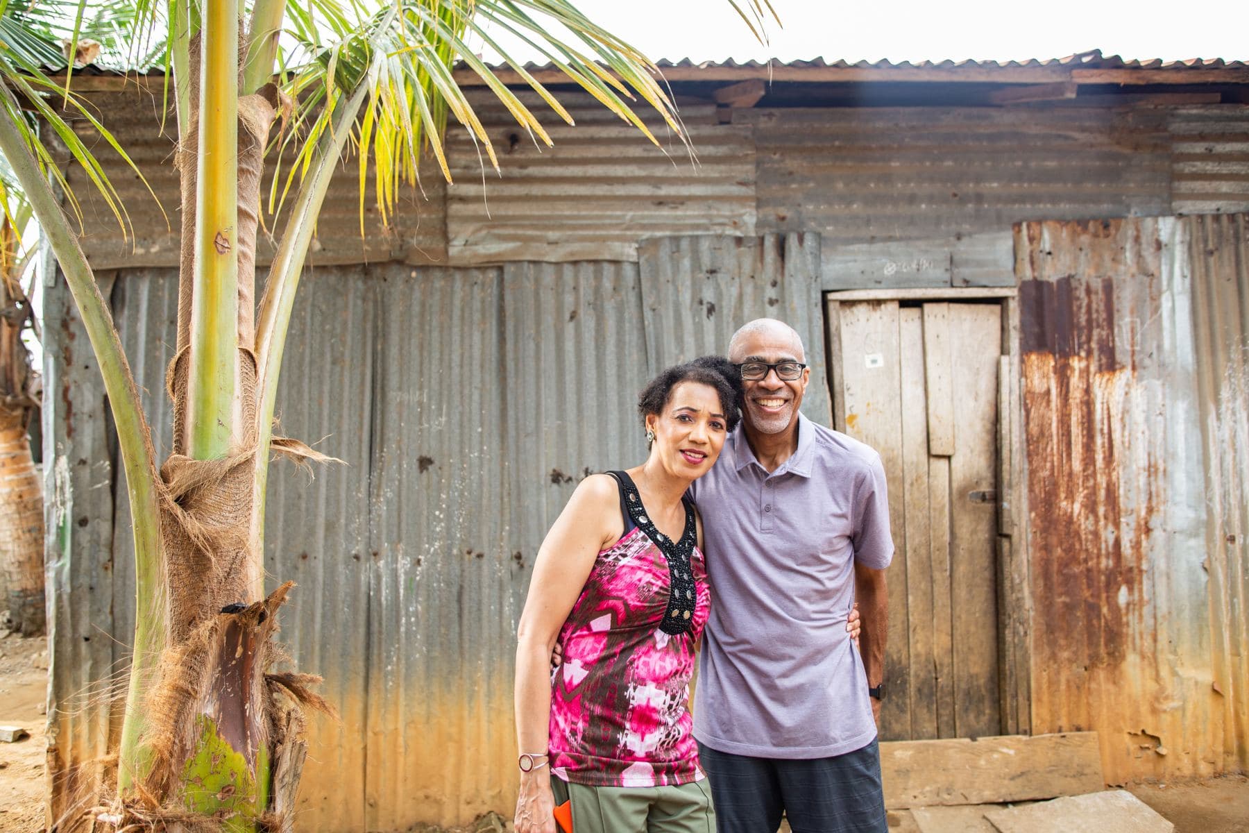 Founder Angelique C. McGlotten alongside a community leader in Liberia