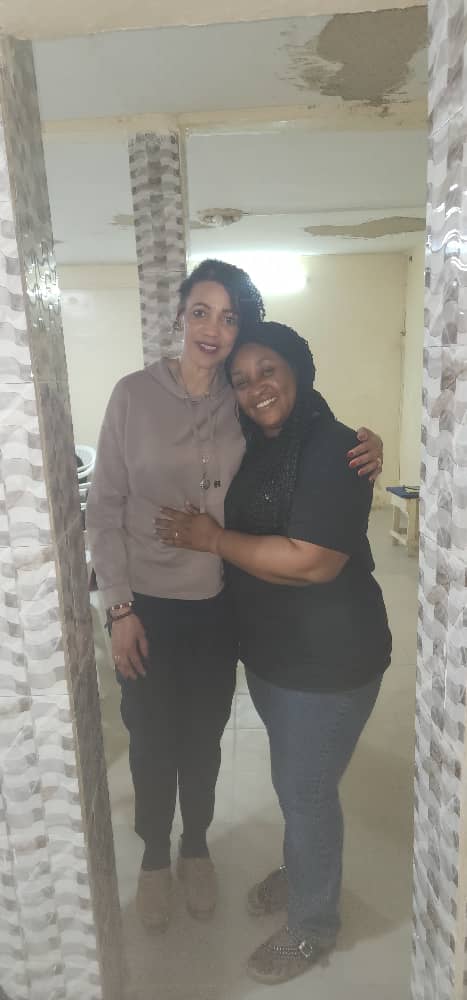 Heart In Heaven founder Angelique McGlotten with ACB founder Aicha Benedicte during the March 2026 Senegal visit