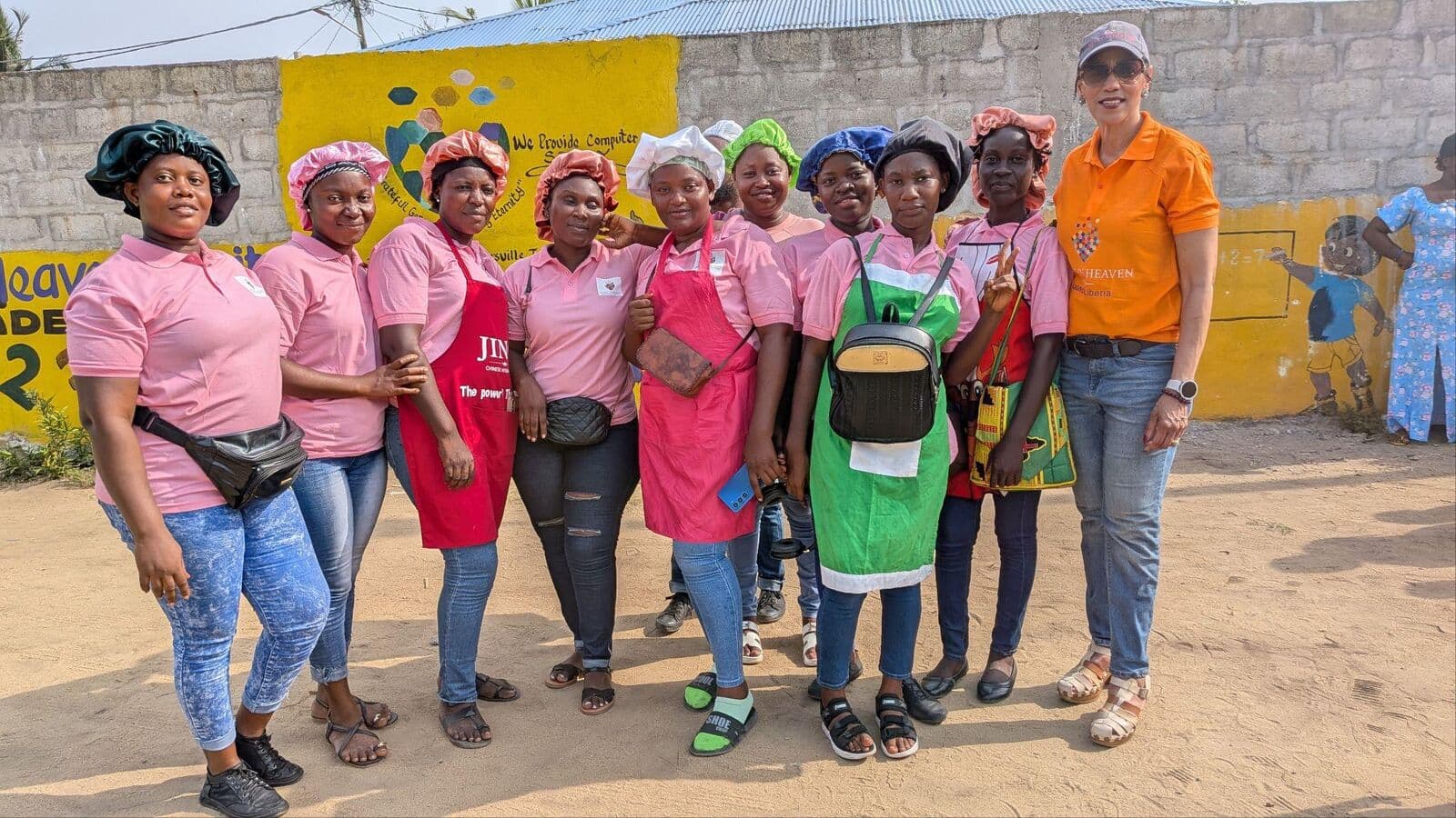 Catering department trainees in the Vocational Training Program